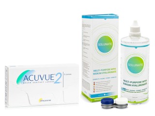 Acuvue 2 (6 lencse) + Solunate Multi-Purpose 400 ml tokkal