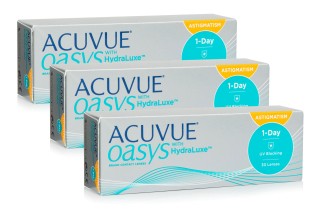 Acuvue Oasys 1-Day with HydraLuxe for Astigmatism (90 lencse)