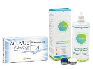Acuvue Oasys (6 lencse) + Solunate Multi-Purpose 400 ml tokkal