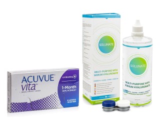 Acuvue Vita (6 lencse) + Solunate Multi-Purpose 400 ml tokkal