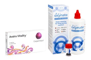 Avaira Vitality (6 lencse) + Oxynate Peroxide 380 ml tokkal