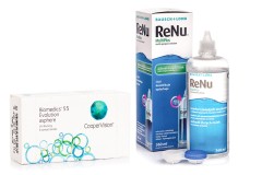 Biomedics 55 Evolution CooperVision (6 lencse) + ReNu MultiPlus 360 ml tokkal