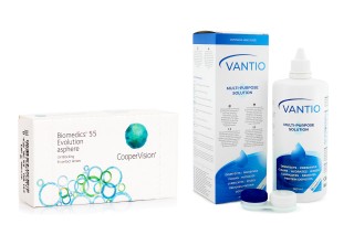 Biomedics 55 Evolution CooperVision (6 lencse) + Vantio Multi-Purpose 360 ml tokkal