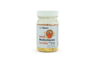 GymBeam Multivitamin narancs ízű gyerekeknek (120 rágótabletta)