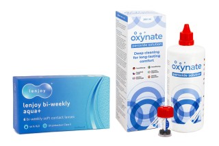 Lenjoy Bi-weekly Aqua+ (6 lencse) + Oxynate Peroxide 380 ml tokkal