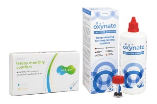 Lenjoy Monthly Comfort (6 lencse) + Oxynate Peroxide 380 ml tokkal