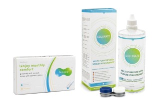 Lenjoy Monthly Comfort (6 lencse) + Solunate Multi-Purpose 400 ml tokkal