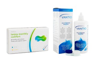 Lenjoy Monthly Comfort (6 lencse) + Vantio Multi-Purpose 360 ml tokkal