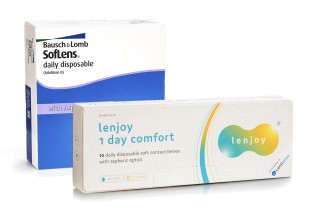 SofLens Daily Disposable (90 lencse) + Lenjoy 1 Day Comfort (10 lencse)